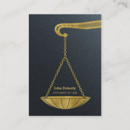 Professionell Attorney Law | Golden Visitkort