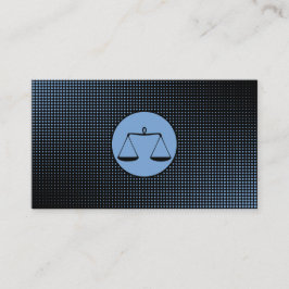 Professionell Attorney Lawyer Blue Affärskorts Lojalitetskort