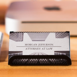 Professionell Attorney Lawyer Bygger Photograph Visitkort