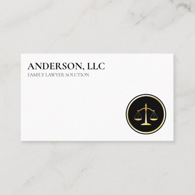 Professionell Attorney  Visitkort (Framsida)