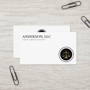Professionell Attorney Visitkort