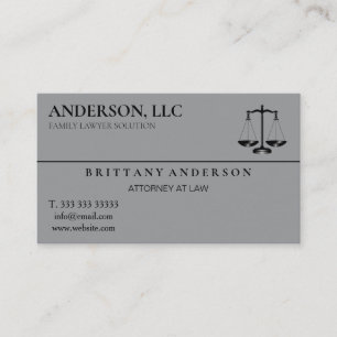 Professionell Attorney Visitkort