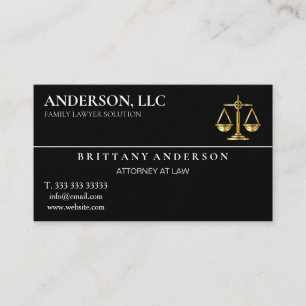 Professionell Attorney Visitkort