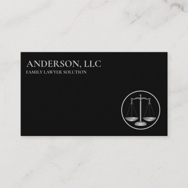 Professionell Attorney  Visitkort (Framsida)