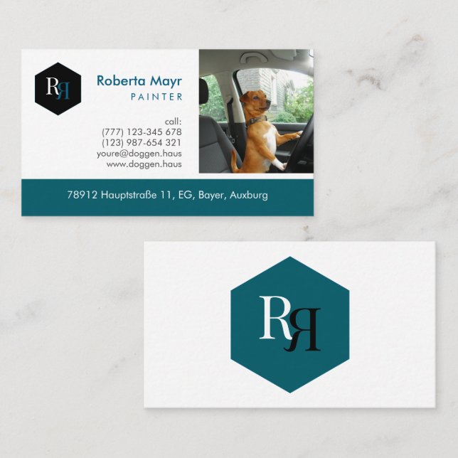 Professionell Automatisk Logotyp  Visitkort (Fram/baksida)