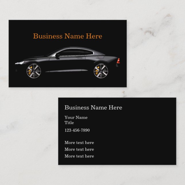 Professionell Automotive Business Card-mall Visitkort (Fram/baksida)