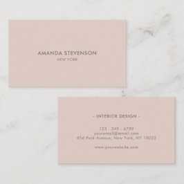 professionell av aska och beige elegant visitkort