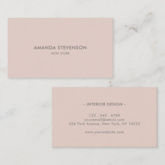 professionell av aska och beige elegant visitkort