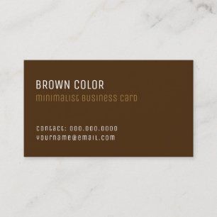 professionell av brun minimalistisk elegant visitkort