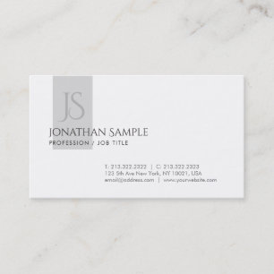 Professionell av Chicen Kreativ Clean Design Monog Visitkort