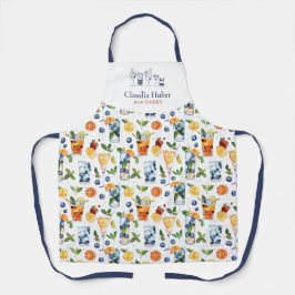 Professionell av Cocktail-bartender | Vit blå