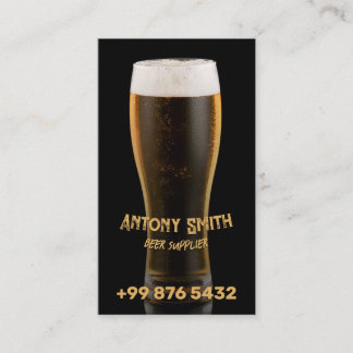 professionell av dryckesbartender | Ölleverantör Visitkort
