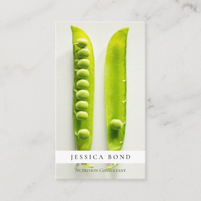 Professionell av foto för matnäring visitkort (Framsida)