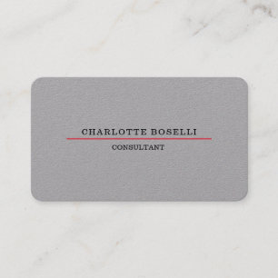 Professionell av grått-minimalistisk Elegant enkel Visitkort