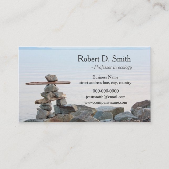 professionell av konststrand visitkort (Framsida)