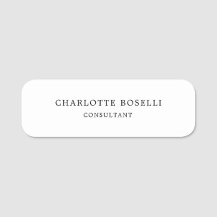 Professionell av minimalistisk Elegant Namnbricka