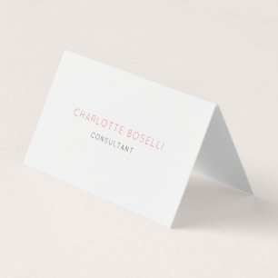 Professionell av minimalistisk Elegant Visitkort