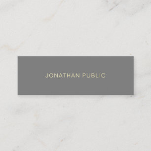 Professionell av modern Elegant - minimalistisk ma Mini Visitkort