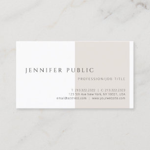 Professionell av modern Elegant - minimalistisk ma Visitkort