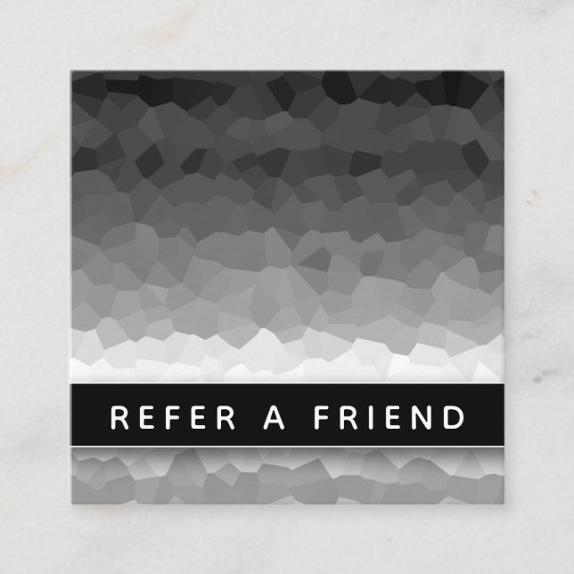 Professionell av svart och vit ombre Modern Elegan Tidsbeställning Kort (Framsida)