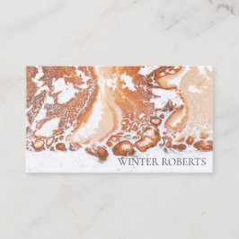 professionell av vitmarmor för elegant visitkort