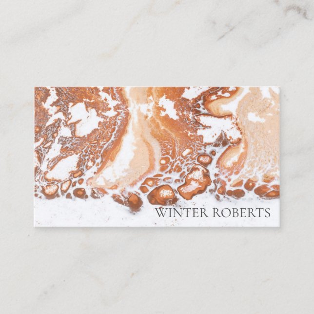 professionell av vitmarmor för elegant visitkort (Framsida)