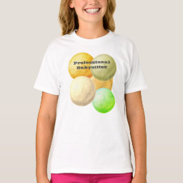 Professionell Babyvvakt Pastel Circles Child Care T Shirt