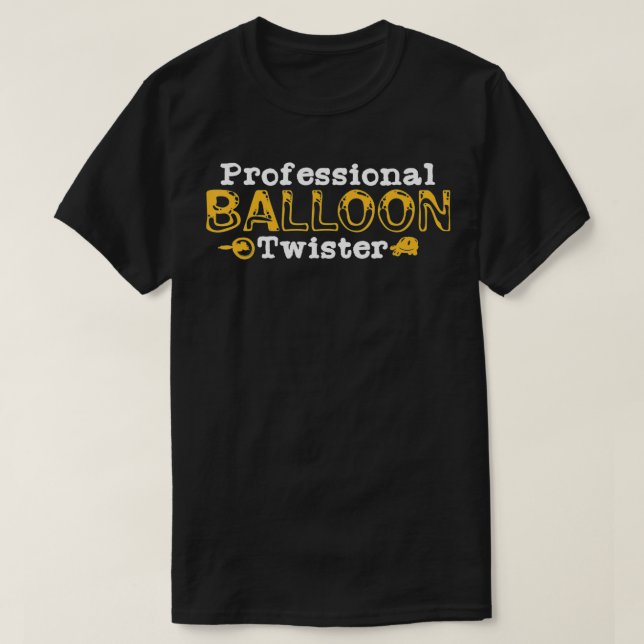 Professionell Balloon Twister Bender-ballonger  T Shirt (Design framsida)