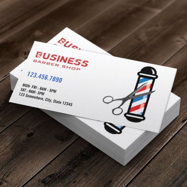 Professionell Barber/Barbershop-Affärskort Visitkort (Skapare uppladdad)