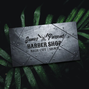 Professionell Barbershop Hair Stylist Barber Shop Visitkort