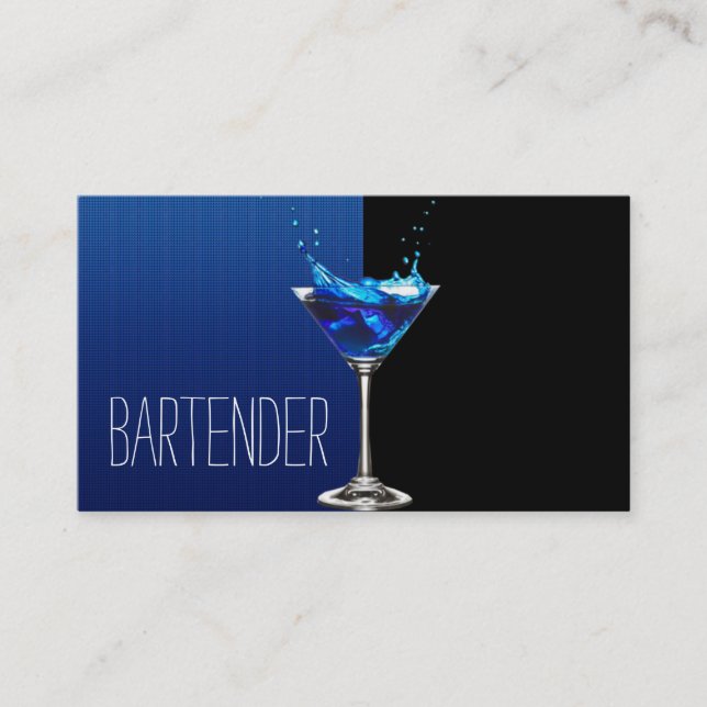 Professionell Bartender-Affärskortet Visitkort (Framsida)