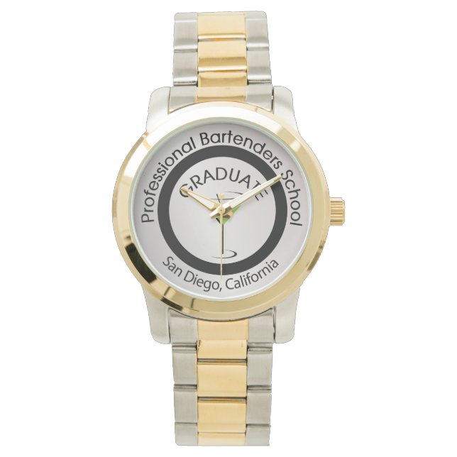 Professionell Bartender School Student Watch Armbandsur (Framsida)