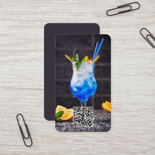 Professionell Bartender Visitkort (Fram/Back In Situ)