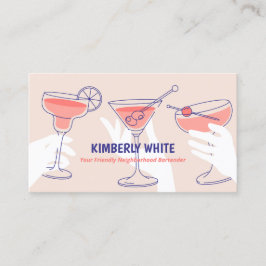 Professionell Bartender Visitkort