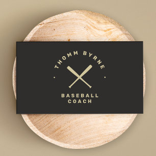 Professionell Baseball Coach Player har korsat Fla Visitkort