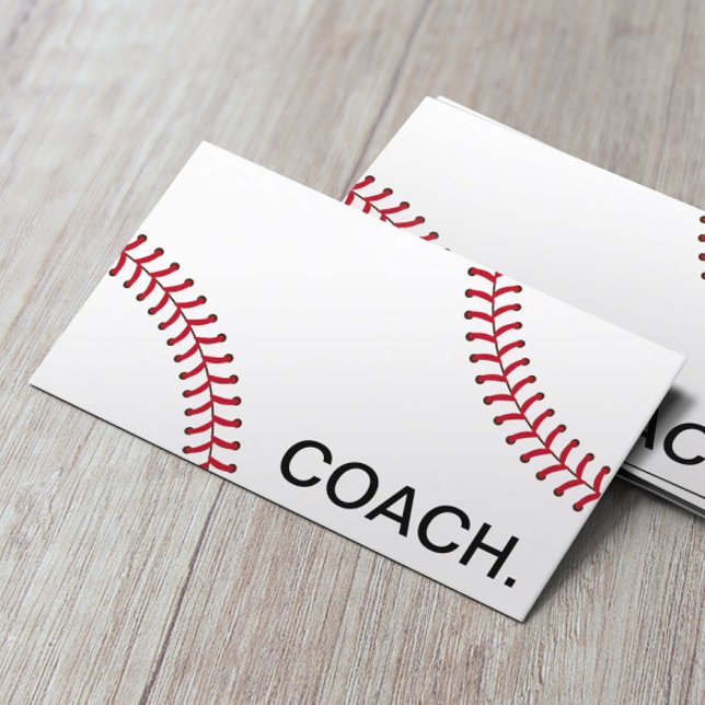 Professionell Baseball Coach Sport Instruction Visitkort (Skapare uppladdad)