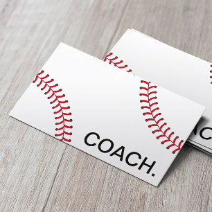 Professionell Baseball Coach Sport Instruktion Visitkort