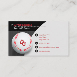 Professionell Baseball Master Sport Visitkort