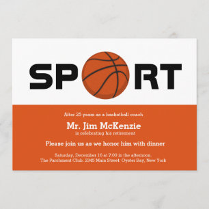 Professionell Basketball pension tränare Inbjudningar