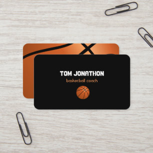 professionell baskettränare visitkort