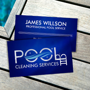 Professionell Bassäng Städning Services Visitkort
