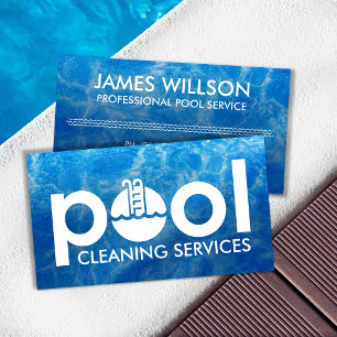 Professionell Bassäng Städning Services Visitkort