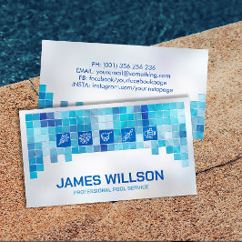 Professionell Bassäng Städning Services Visitkort