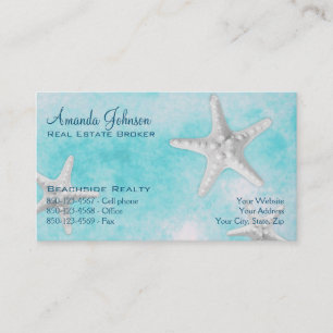 Professionell Beach Real Gods Starfish Blue Visitkort