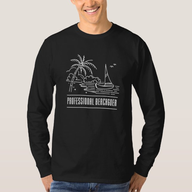 Professionell Beachgoer Beacher Beachving Beach Va T Shirt (Framsida)