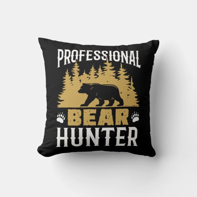 Professionell Bear Hunter Kudde (Framsida)