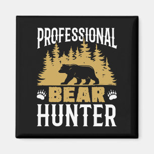 Professionell Bear Hunter Magnet