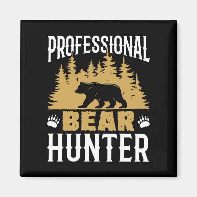 Professionell Bear Hunter Magnet (Framsidan)