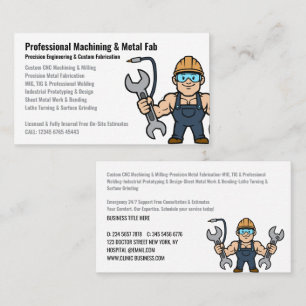 Professionell bearbetning och metalltillverkningst visitkort