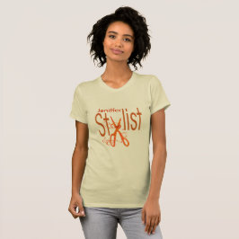 Professionell Beauty Salon Hair Stylist Sissor T-shirt